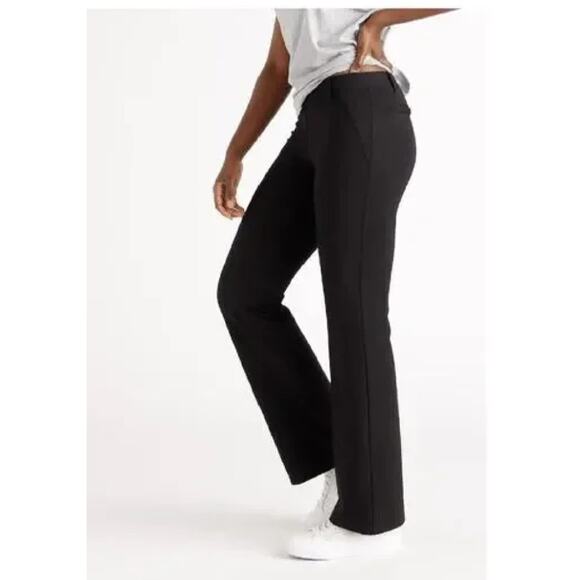 Quince Pants - Ultra-Stretch Ponte Bootcut Pant -Regular / Black / Small
